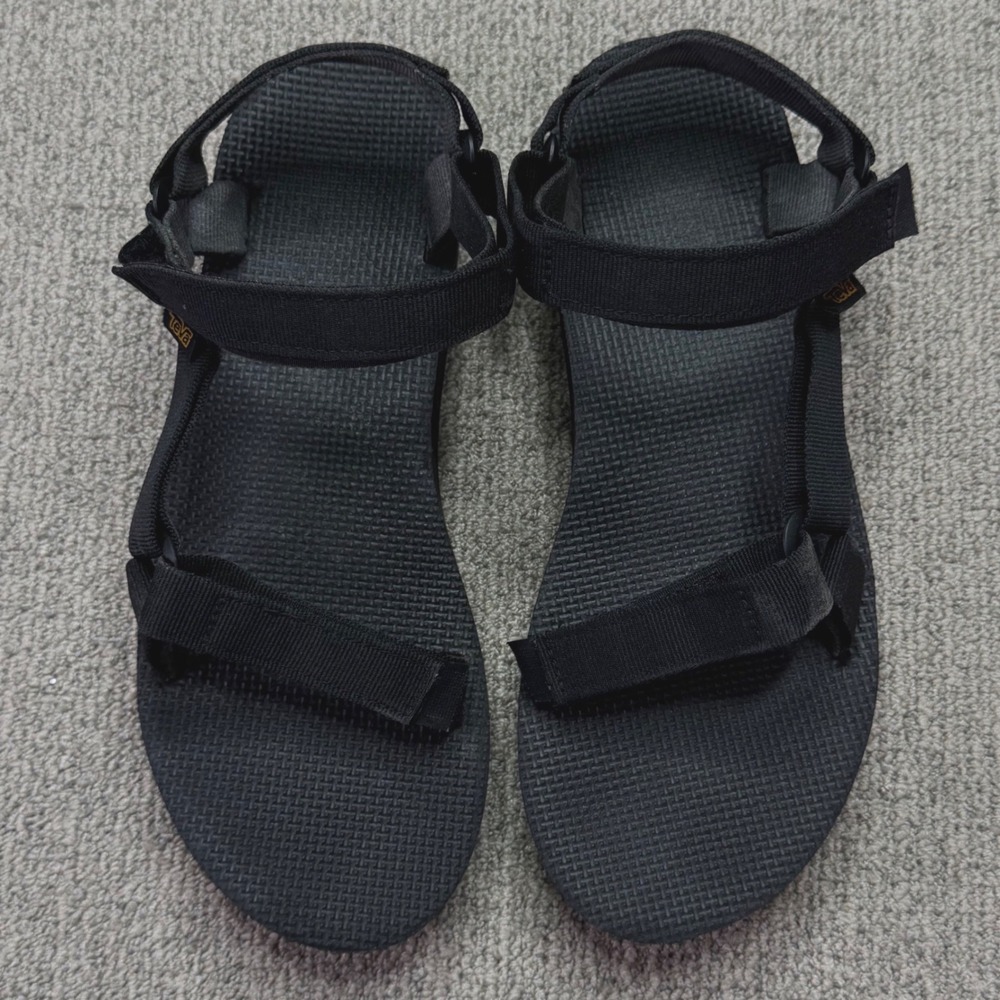 Teva Flatform Universal Black Sandals Women Size 11 Platform Strappy Outdoor